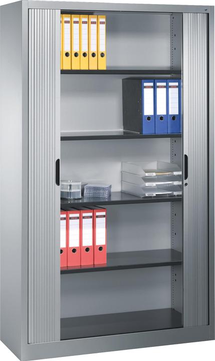 Actual product image C+P Roller shutter cabinet with horizontal blind (198 x 42 x 120 cm)