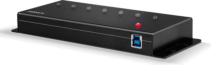 Immagine prodotto Lindy Hub industriale USB 3.0 a 7 porte, custodia in metallo (USB-B, 7 porte)