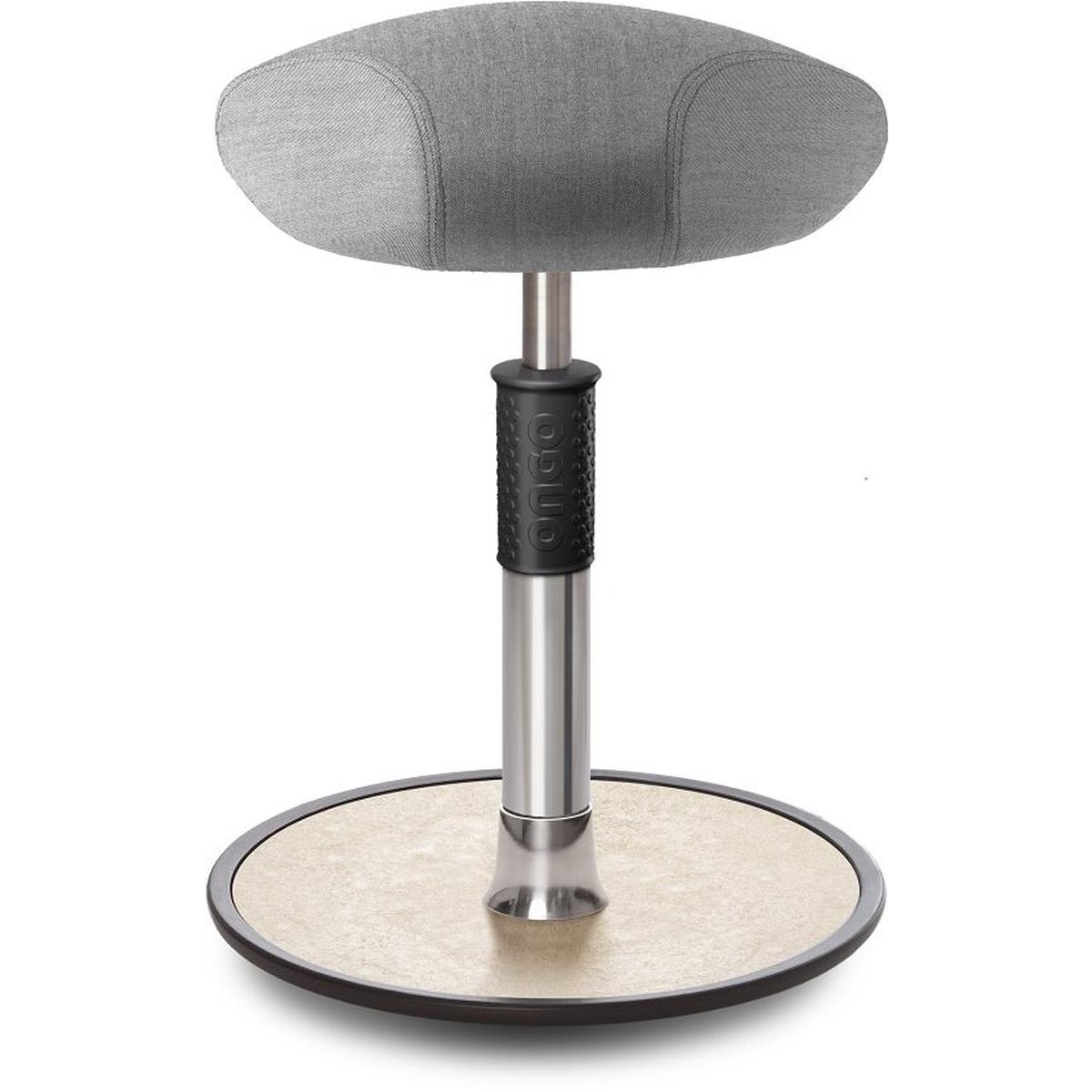 Ongo, Bürostuhl, Sitz- Stehhocker Free Regular Triangel kvadrat Remix Hellgrau chrom /creme