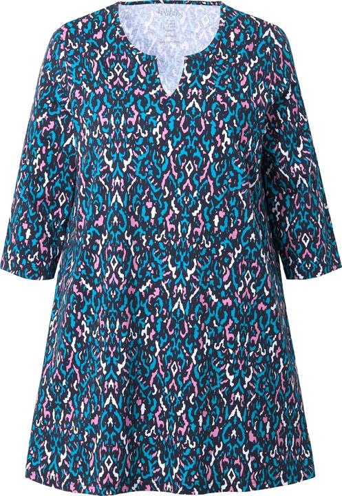 Immagine prodotto Ulla Popken Maglia dal taglio lungo e svasato con scollo a tunica e maniche a 3/4 (58)