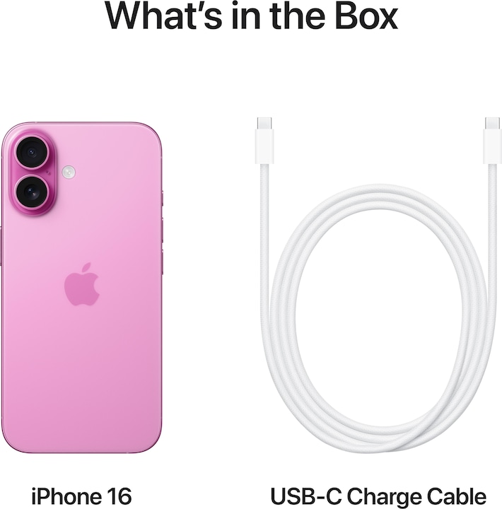 Produktbild Apple iPhone 16 (128 GB, Pink, 6.10", SIM + eSIM, 48 Mpx, 5G)