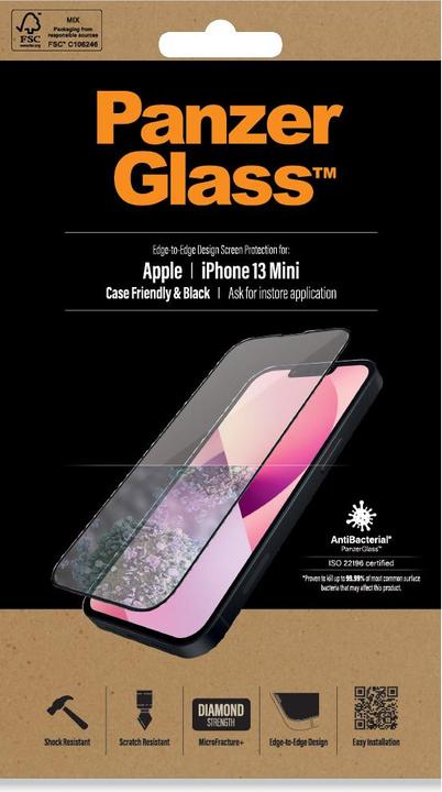 Produktbild PanzerGlass Displayschutz (1 Stück, Apple iPhone 13 mini)