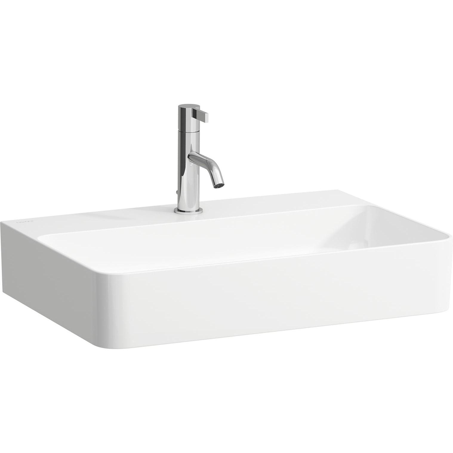 Laufen, Waschbecken, VAL Waschtisch, unterbaufähig, 1 Hahnloch, ohne Überlauf, 600x420, H810283 (640 mm, 200 mm)