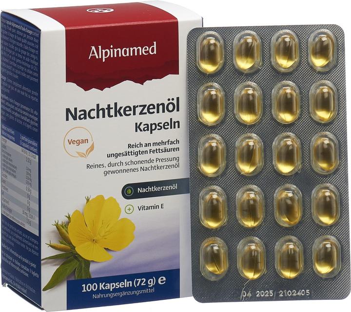 Actual product image Alpinamed Evening primrose oil (120 Piece, Capsules, 112 g)