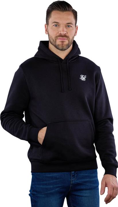 Immagine prodotto Siksilk Felpa con cappuccio Nero Essential Overhead (L)