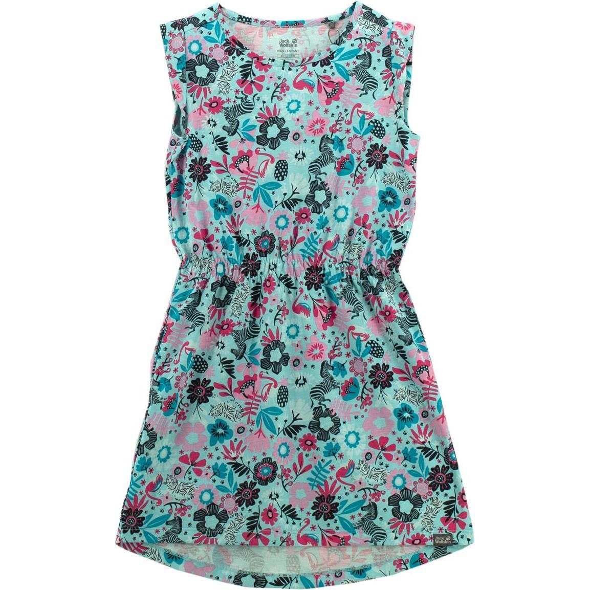 Thumbnail - Jack Wolfskin, Herren, Kleider, Lily Lagoon Dress Kinder Kleid Sommerkleid Mädchen, Blau, (128)
