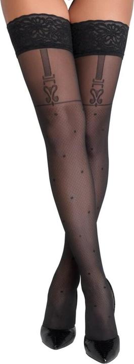 Actual product image Cottelli Collection Halterless Stockings (S)