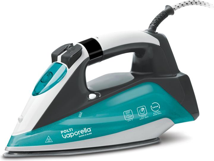 Actual product image Polti Iron PLEU0253 Vaporella Quick & Slide QS220 Steam Iron, 2400 W, Water tank capacity 350 ml, Cont (250 g/min)