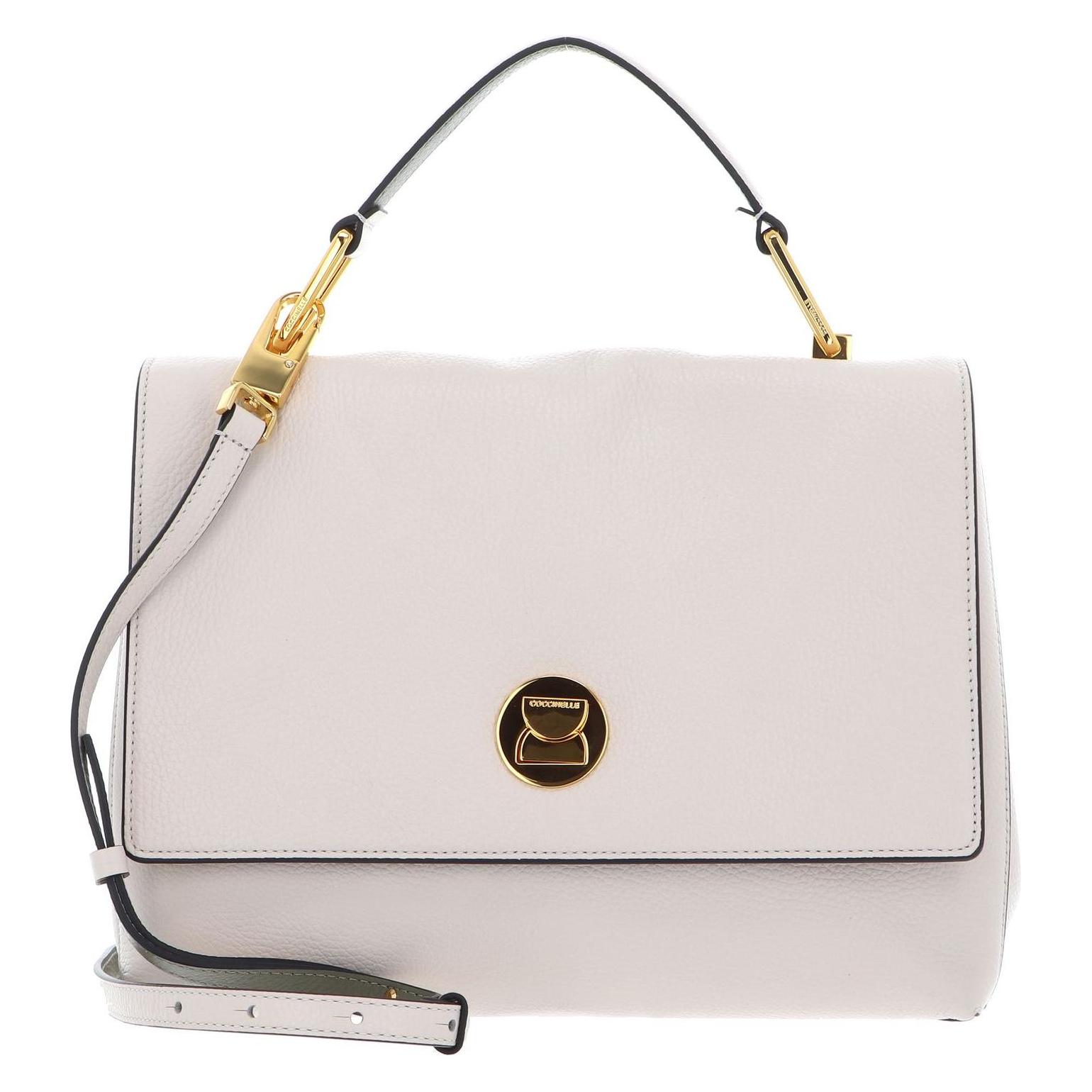 Coccinelle, Damen, Handtasche, Henkeltasche Liya, Grün, Weiss