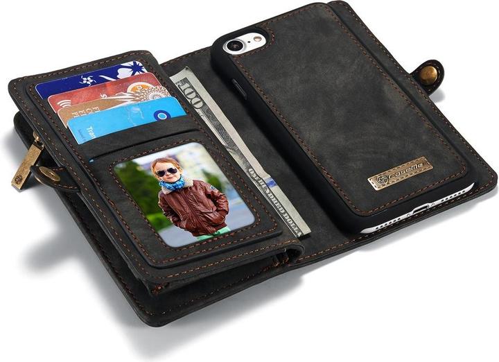 Produktbild Caseme 2 in 1 Retro Wallet Hülle mit Münzfach (Apple iPhone 8, Apple iPhone 7, Apple iPhone SE (2nd Gen), Apple iPhone SE (3rd Gen))