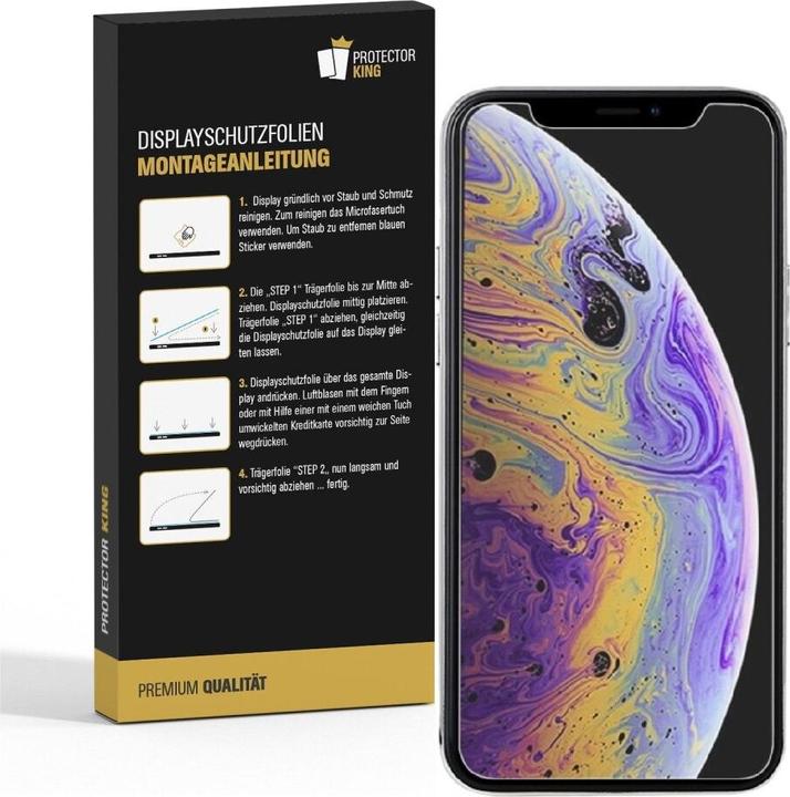 Produktbild Protectorking 3x Panzerfolie Anti-Shock matt entspiegelt (1 Stk., Apple iPhone XS Max)