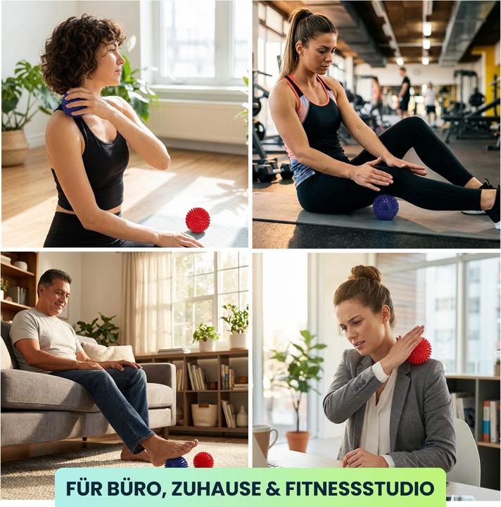 Produktbild Casativo Massagebälle mit Noppen (9 cm)