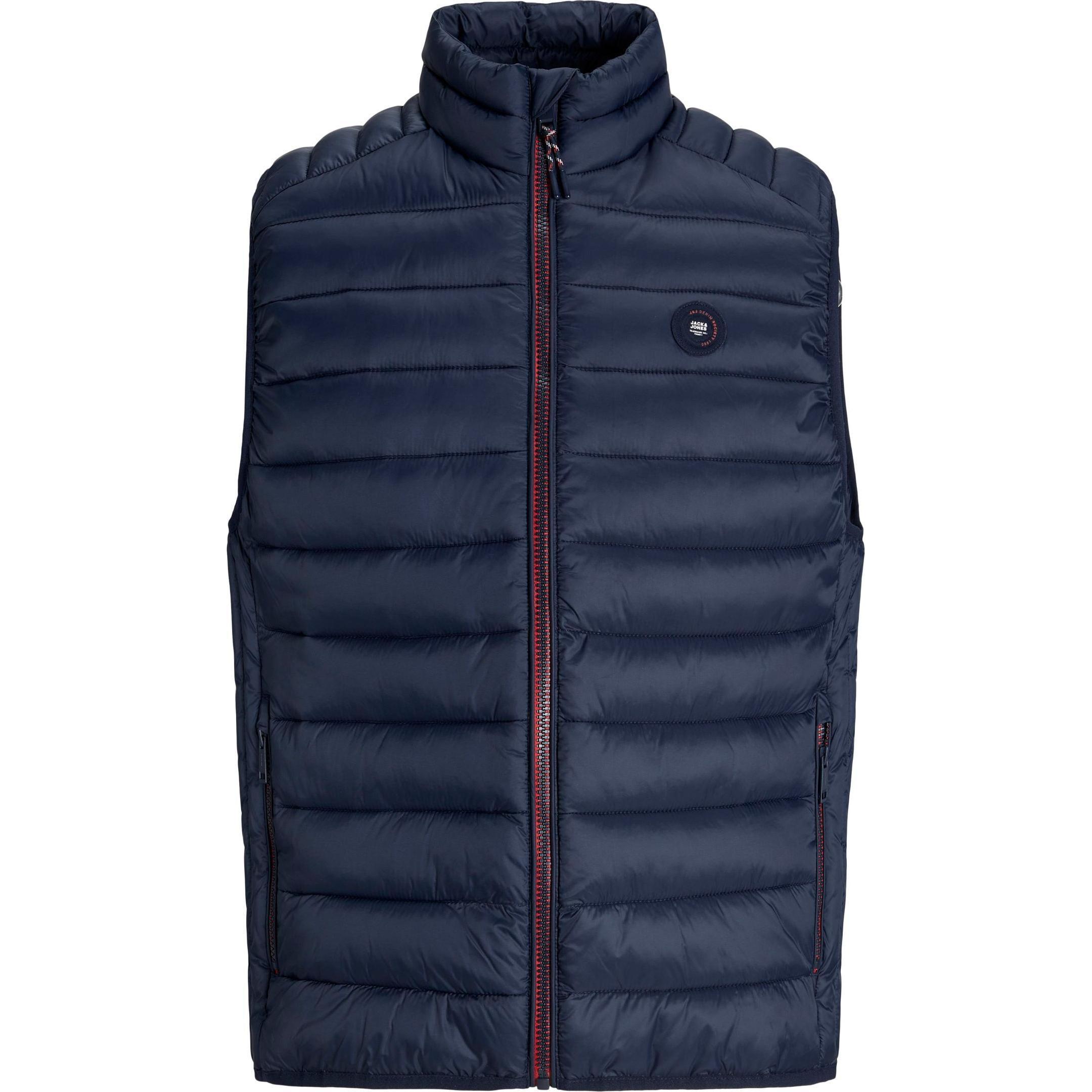 Jack & Jones, Uomini, Gilet, Jjebradley Light Bodywarmer Collar Noos, Blu, (S)