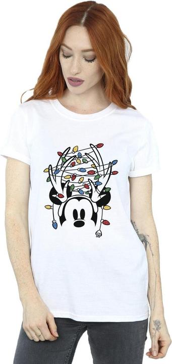 Image du produit Disney - T-shirt MICKEY MOUSE CHRISTMAS HEAD LIGHTS - Femme (M)