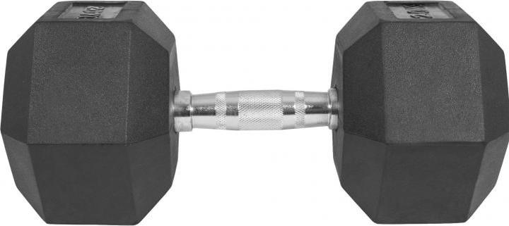 Image du produit Gorilla Sports Haltère Studio Hexagon en caoutchouc (1 x 20 kg)