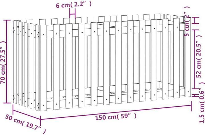 Produktbild vidaXL Hochbeet
