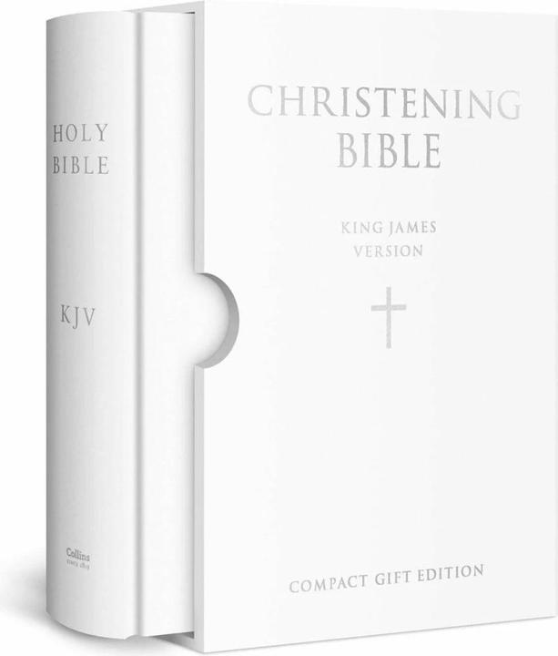 Produktbild HOLY BIBLE: King James Version (KJV) White Compact Christening Edition (Englisch, Collins KJV Bibles, 2003)