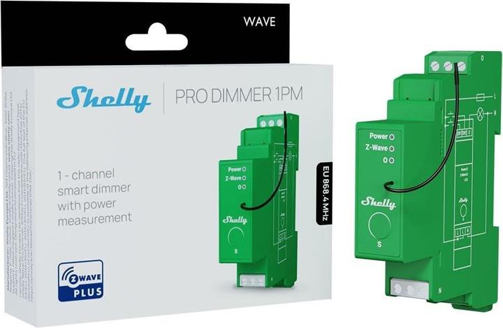Immagine prodotto Shelly Wave Pro Dimmer 1PM (Attuatore dimmerabile)