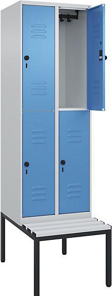 Actual product image C+P Double-decker locker Classic PLUS bench seat (60 cm, 212 cm)