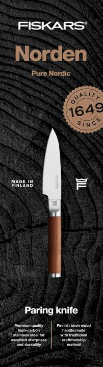Actual product image Fiskars Norden vegetable knife, 10cm (10 cm)