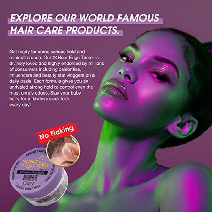 Produktbild Ebin NEW YORK 24 Hour Edge Tamer Ultra Super Hold 4 Oz mit Arganöl und Rizinusöl (Haargel)