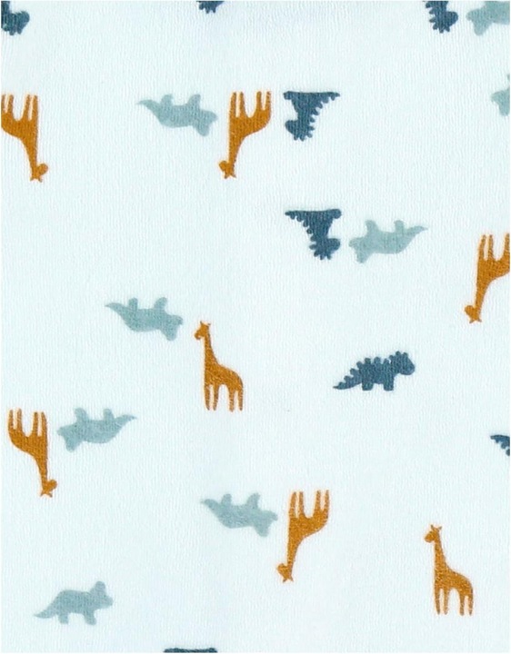 Image du produit Noukies Dors bien velours avec animaux blanc Gr. 74 (74)
