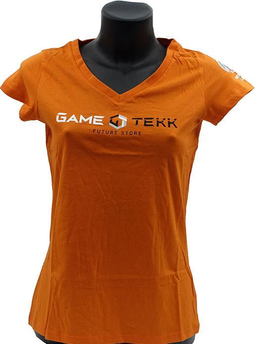 Altri T-Shirt Collo V Arancione GameTekk Donna XXL (XXL)