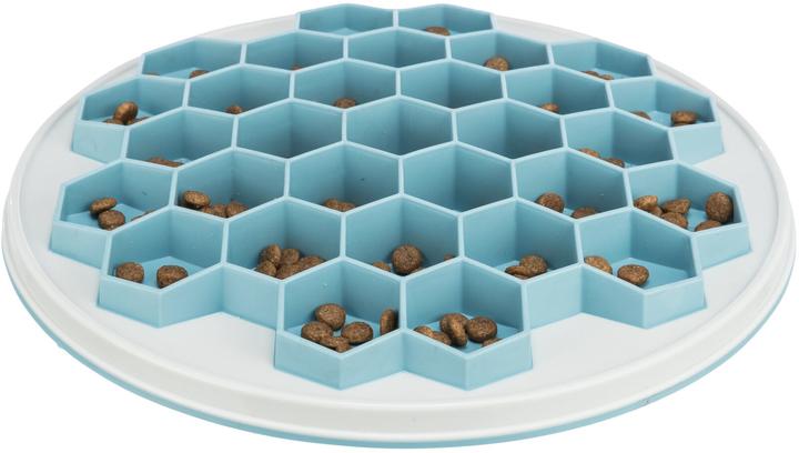 Image du produit Trixie Tapis d'alimentation Slow Feeding Hive, Ø 30 cm, bleu