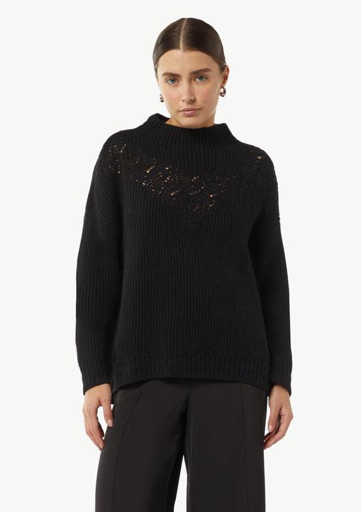 Produktbild Comma Strickpullover Strickpullover aus Alpakamix mit Schmuck-Detail (40)