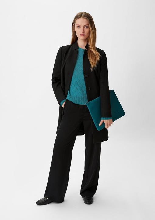 Image du produit Comma Strickpullover Strickpullover mit Zopfmuster (L)