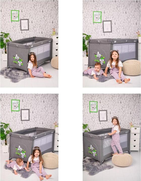 Actual product image Lorelli Travel cot Noemi 2 levels (60 x 120 cm)