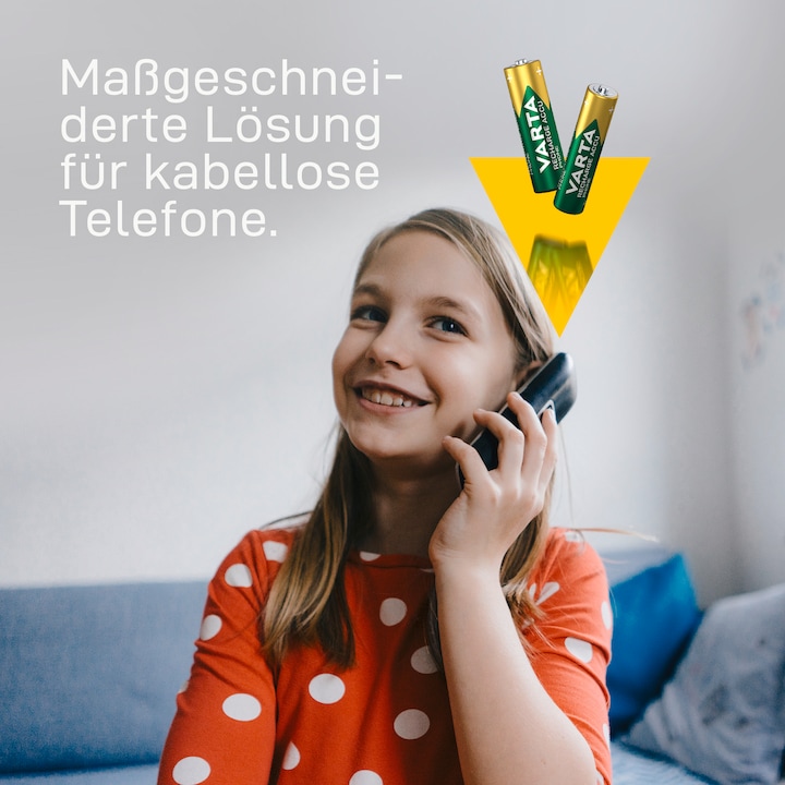 Image du produit Varta Recharger le téléphone d'Accu (2 pcs, AAA, 800 mAh)