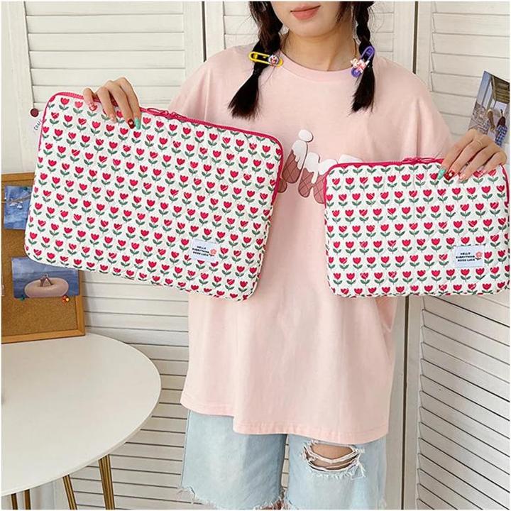 Immagine prodotto Only-Bags.Store Carino fiore laptop manica computer custodia borsa 11 pollici portatile scrivania copertura borse