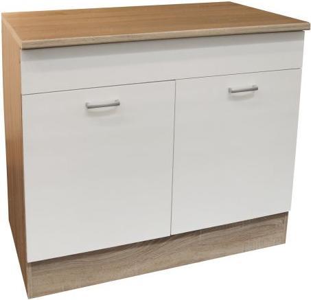 Blanc, Chêne Sonoma