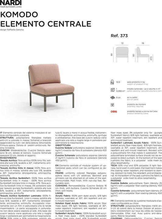 Immagine prodotto Nardi Komodo Elemento Centrale