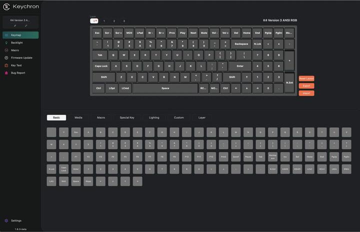 Image du produit Keychron K4 QMK (Version 3) (US, Filaire, Sans fil)