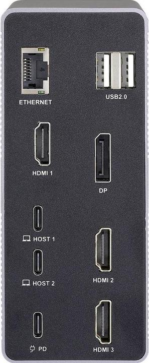 Produktbild Renkforce USB-C® Dockingstation RF-DKS-910 Passend für Marke Dockingstations: U (USB-C, 14 Ports)