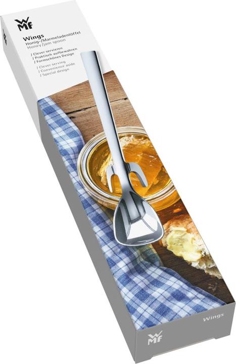 Produktbild WMF Marmeladelöffel Honiglöffel Löffel mit Flügel 18cm Wings Edelstahl poliert (Honiglöffel)