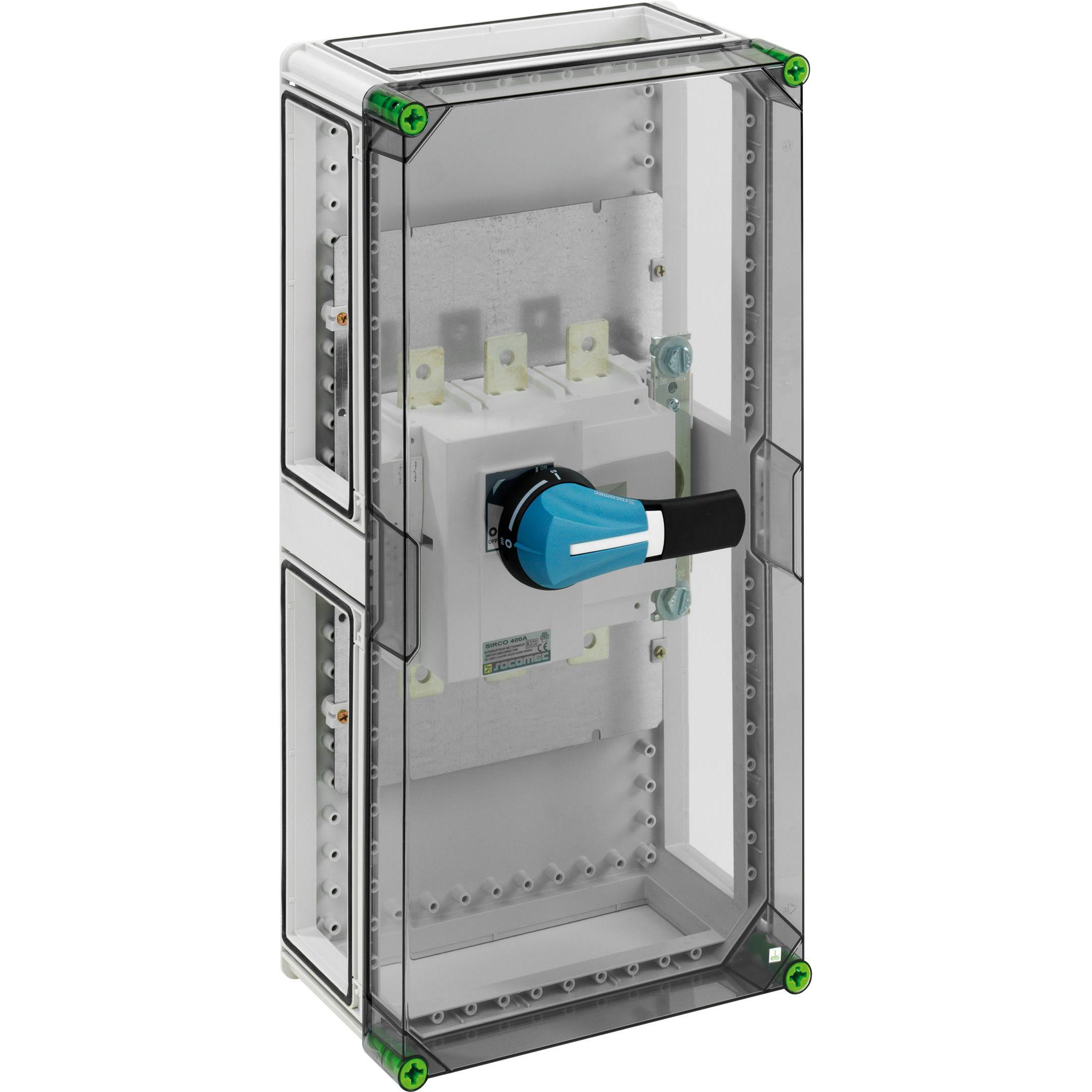 Spelsberg Spe GTE440 - Armadio Sezionatore 320X640X179Mm IP65, Pulsante + Interruttore, Trasparente