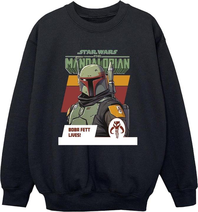 Immagine prodotto Star Wars The Mandalorian Boba Fett Lives Felpa Ragazzi (116)