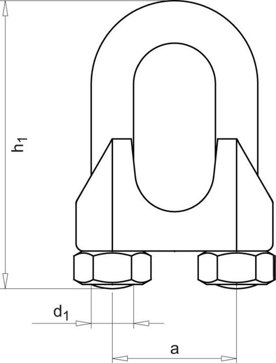 Immagine prodotto NoName DIN 741 (ex) galZn 14mm/M10 9/16 HP