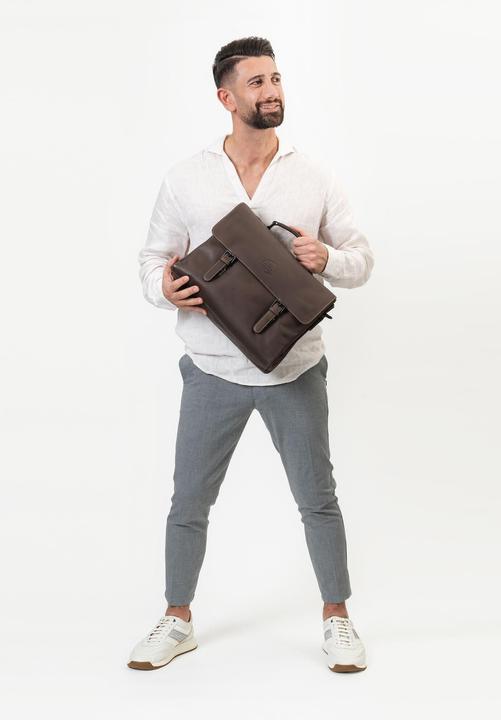 Image du produit Farmhood Serviette Nashville XXL 3 compartiments cuir 39 cm