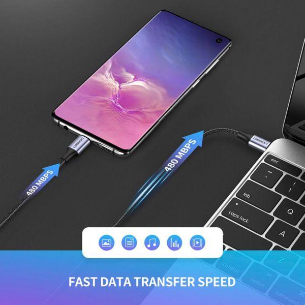 Produktbild Ugreen USB C — USB C (2 m, USB 2.0, 60 W)