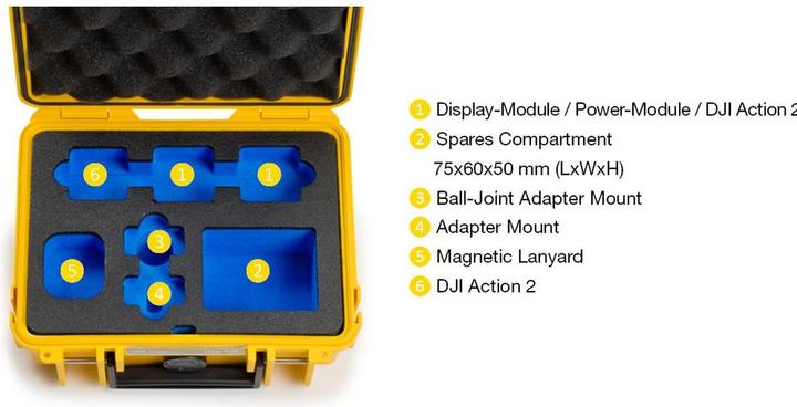 Produktbild B&W International Drohnen Koffer Type 500/Y für DJI Action 2 (Drohnen Koffer)
