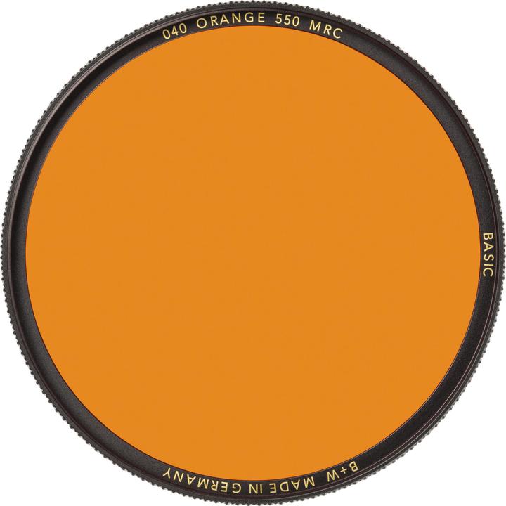 Actual product image B+W 040 Orange filter, 550, MRC/Basic 55mm (55 mm, Black Mist Filter, 550 mm)