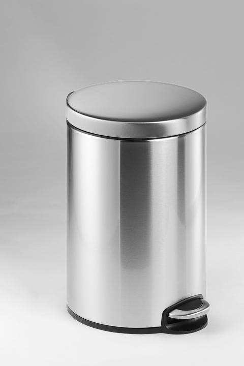 Produktbild Durable Treteimer 12lt 340123 Edelstahl, 40cmx31cm (12 l)