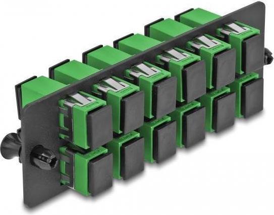 Produktbild Delock LWL Adapter Panel SC Simplex APC 12 port gr