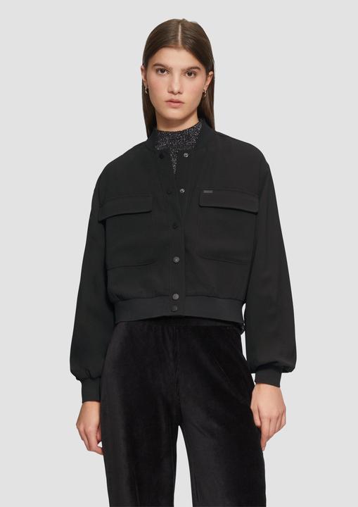 Actual product image S.Oliver Bluse Verkürzte Blusenjacke im Blousonstyle (42)