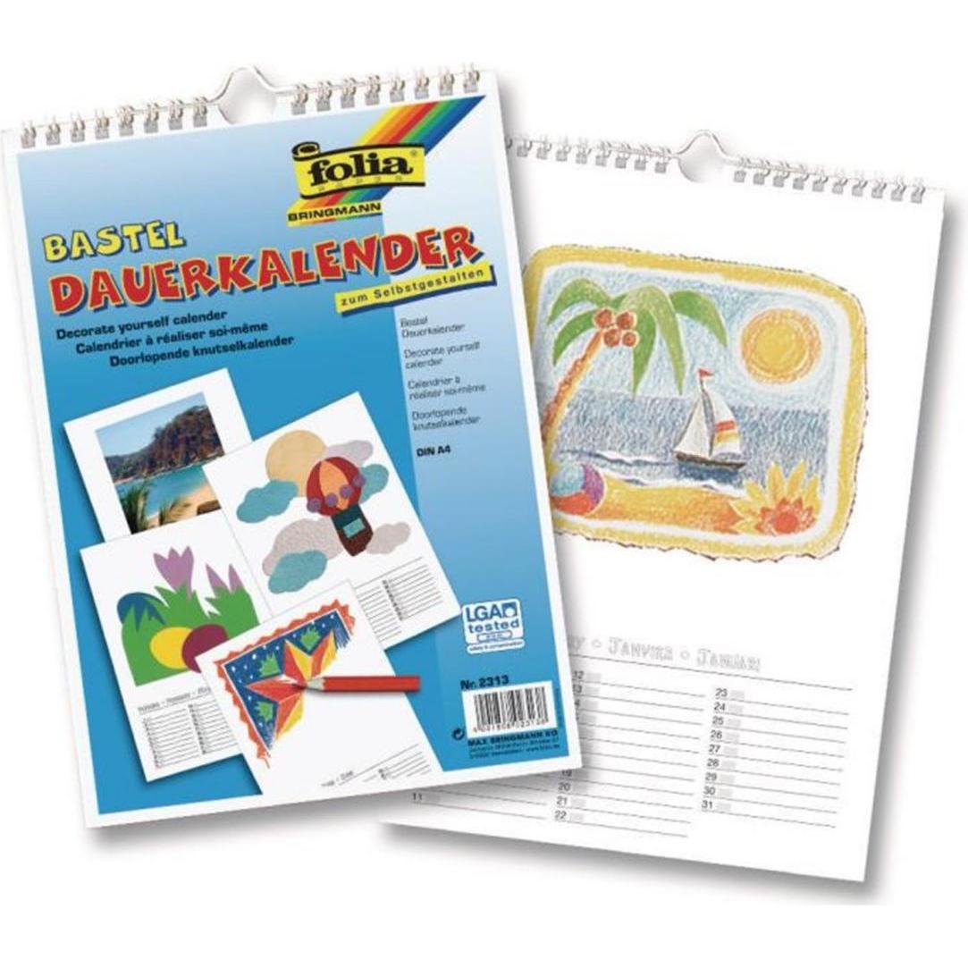 Folia, Kalender, Dauerkalender (A4, Deutsch)