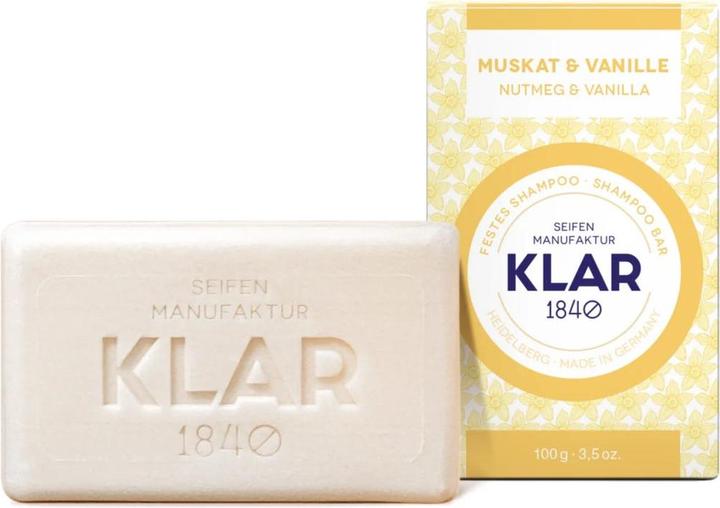Actual product image Klar Solid Shampoo Nutmeg & Vanilla (Solid shampoo, 100 g)